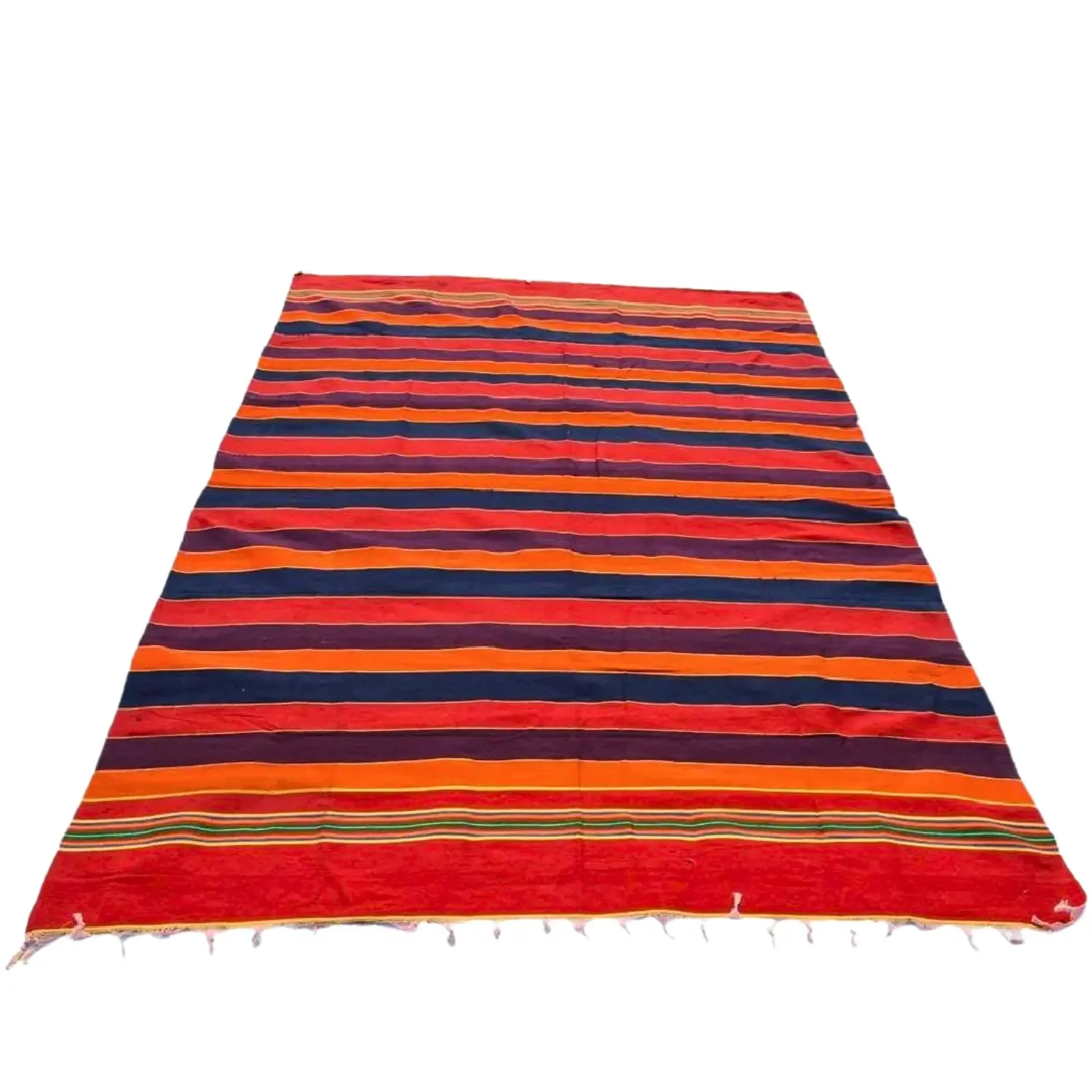 36×72 Inches Traditional Striped Satranji – Floor Mat photo 3