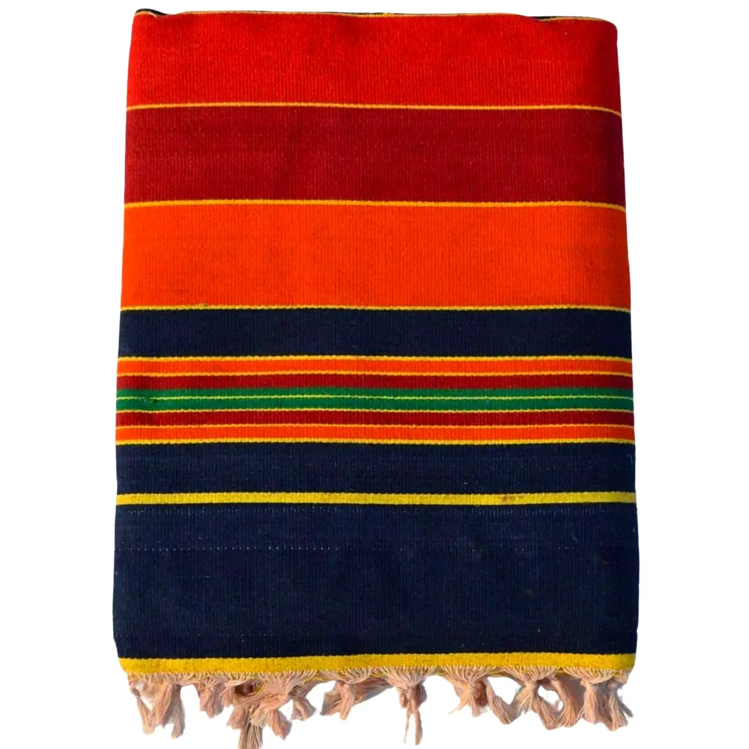 Natural Ba6×9 Feet Traditional Striped Satranji – Floor Mat & Home Usemboo Walking Stick with Curved Handle photo 2
