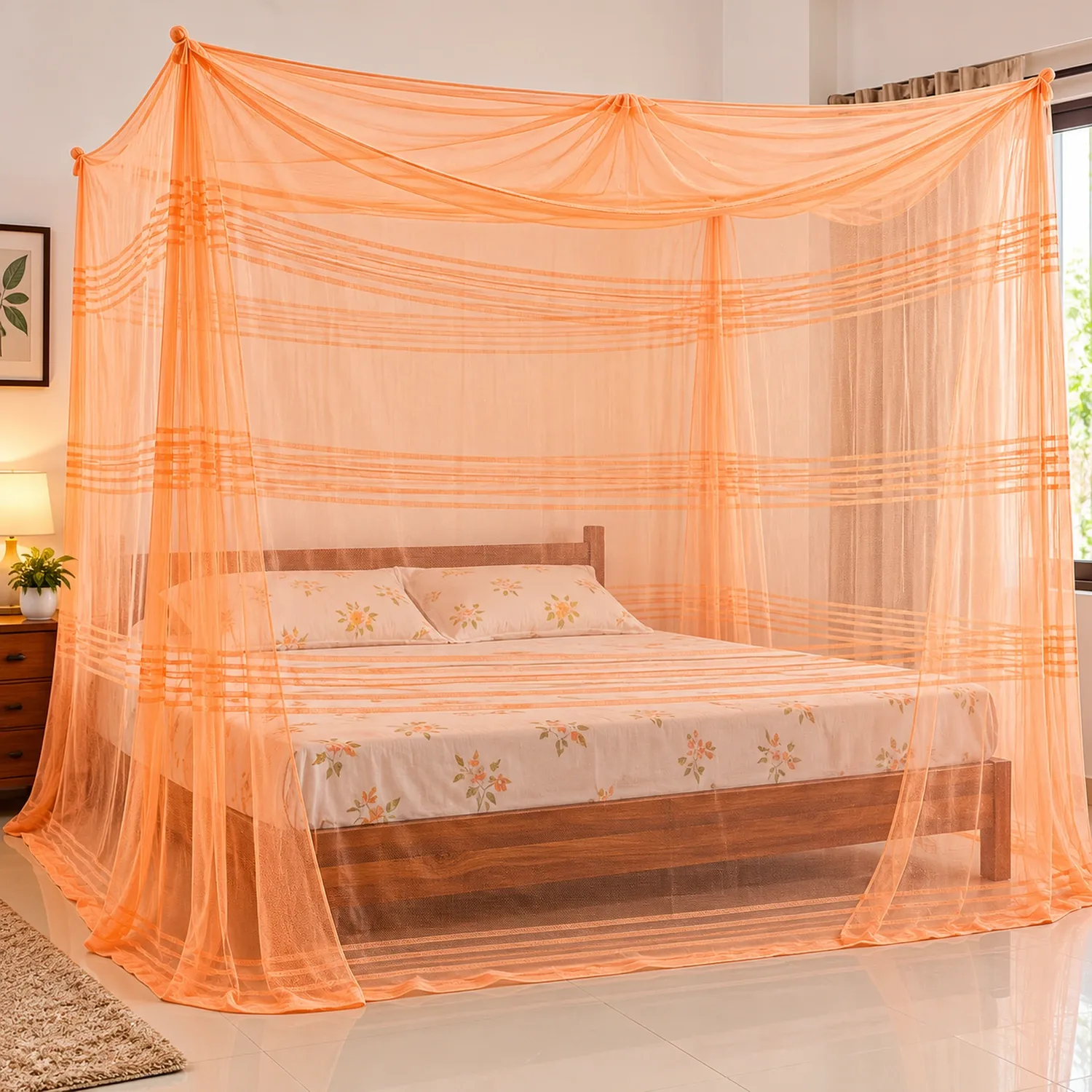 VIP AC Mosquito Net 6x7 Feet – Lightweight Air Mesh Bed Mosquito Net photo 1
