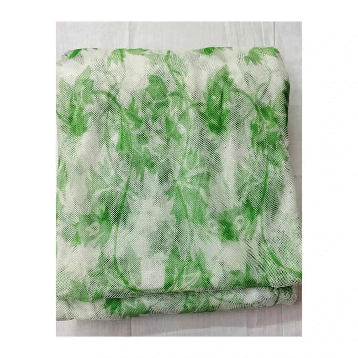 Blue Floral Mosquito Net 6x7 Feet – Foldable Bed Mosquito Net | Basanti Bedding photo 4