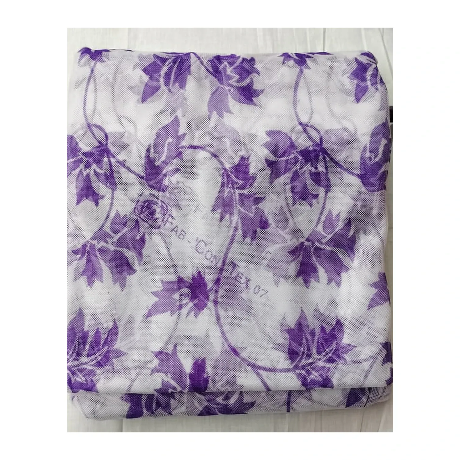 Blue Floral Mosquito Net 6x7 Feet – Foldable Bed Mosquito Net | Basanti Bedding photo 3