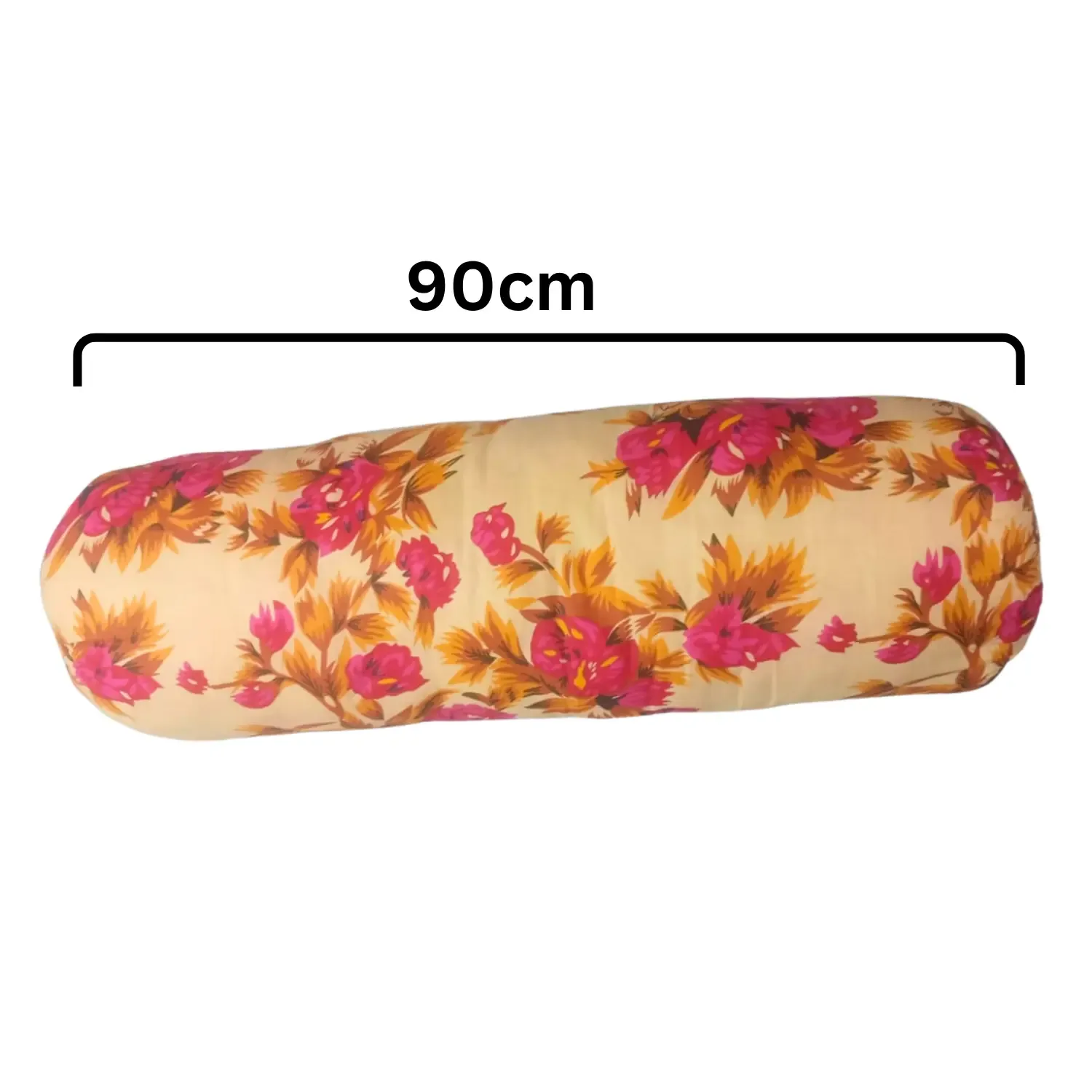 Natural Shimul Tula Pillow 80 cm with Floral Cotton Fabric Cover | Basanti Bedding photo 2