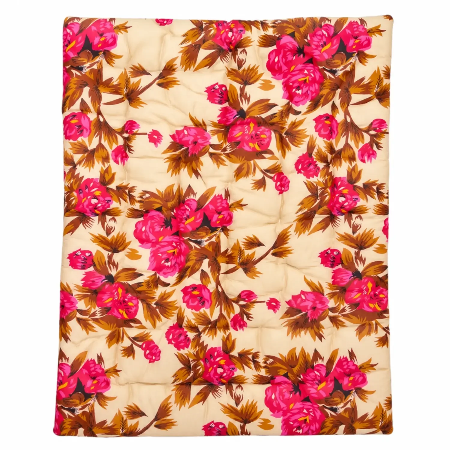 New Born Baby Godadi Soft Cotton Quilt – Cream Floral Baby Bedding | Basanti Bedding photo 2